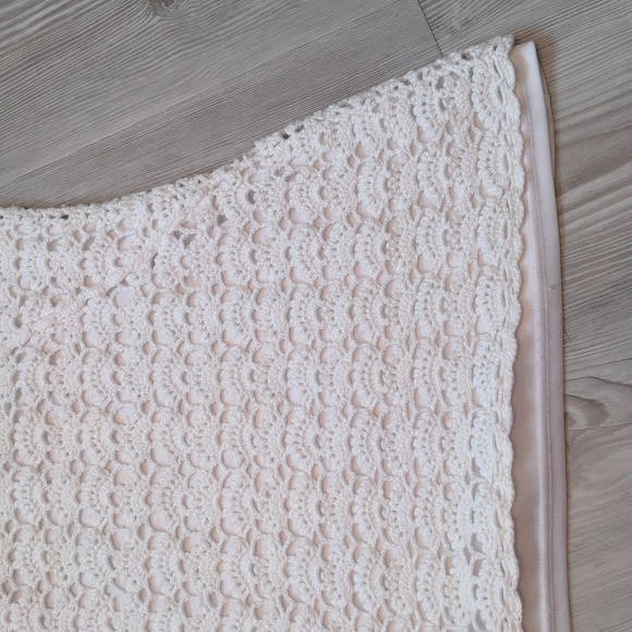 90's vintage Lilly Pulitzer crochet tank top fully lined cream colored - Picture 8 of 16